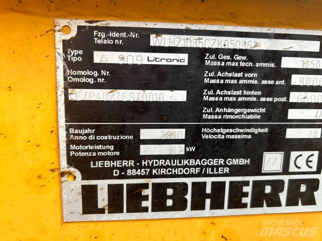 Liebherr A 309 Lastik tekerli ekskavatörler