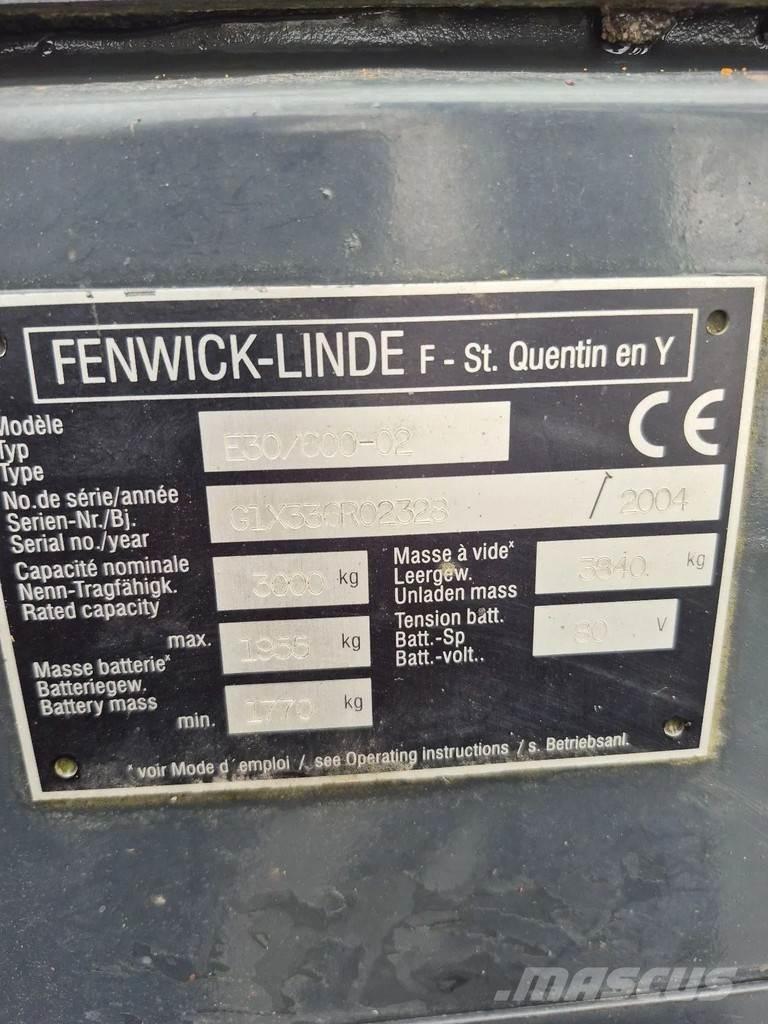 Linde e30/600-02 Elektrikli forkliftler