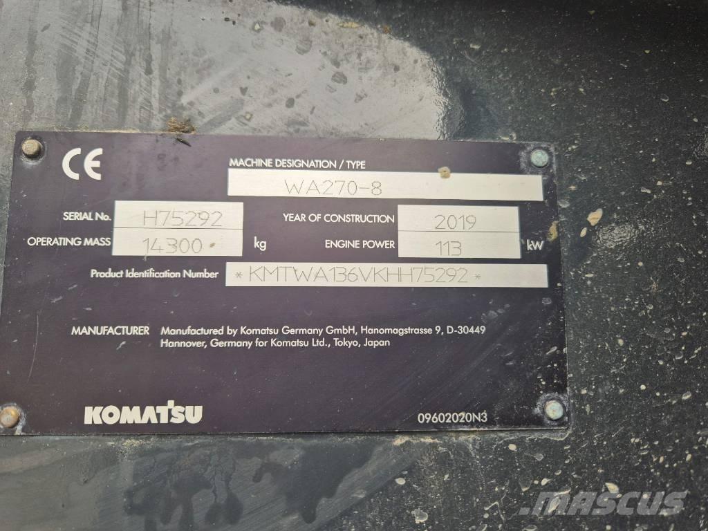Komatsu WA 270-8 Tekerlekli yükleyiciler