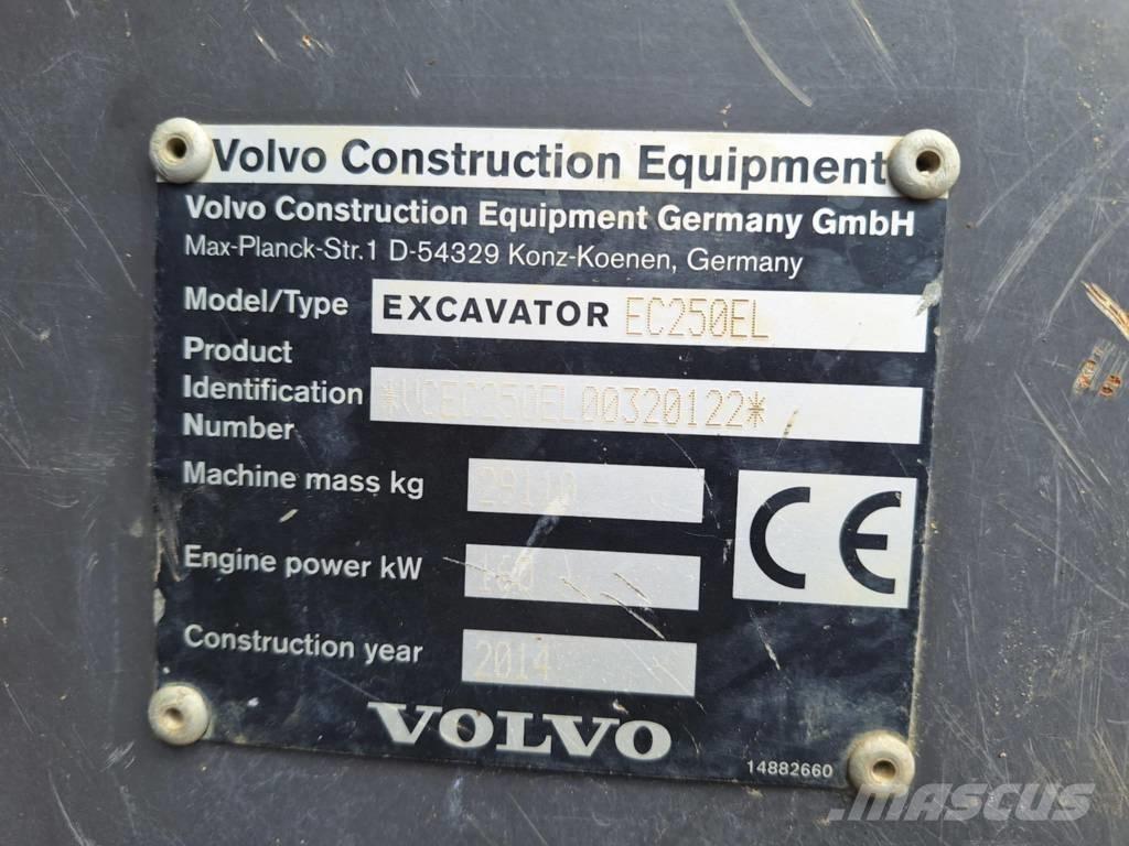 Volvo EC 250 EL Paletli ekskavatörler