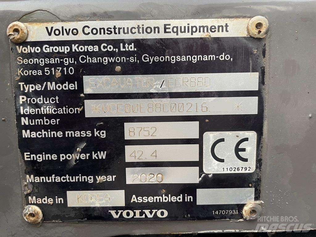 Volvo ECR 88 D PRO Midi ekskavatörler 7 - 12 t