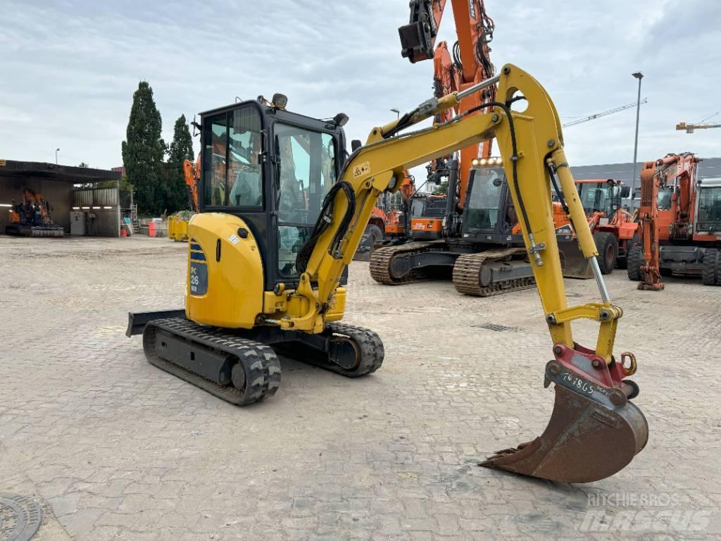 Komatsu PC26MR-3 Mini ekskavatörler, 7 tona dek