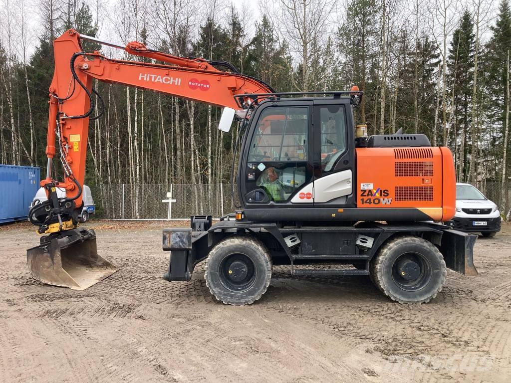 Hitachi ZX 140 W-5B Lastik tekerli ekskavatörler