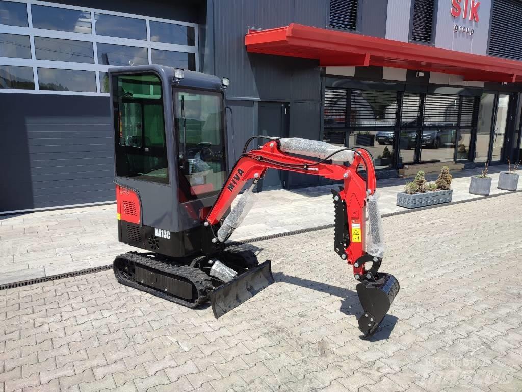 Miva VA13c Mini ekskavatörler, 7 tona dek