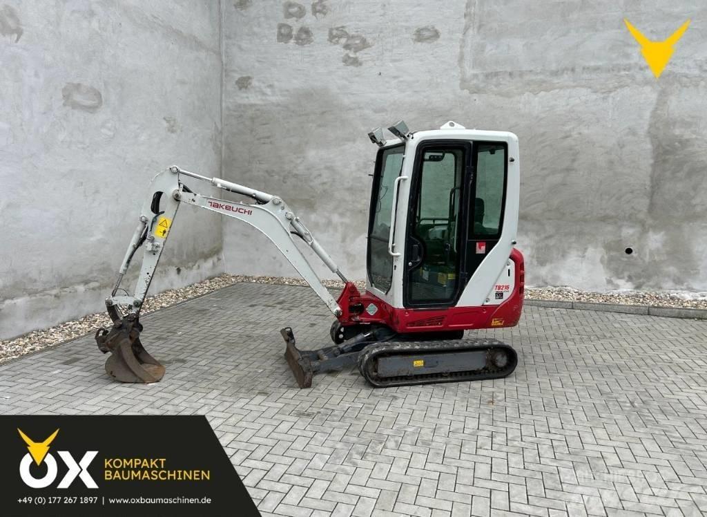 Takeuchi TB 216 Mini ekskavatörler, 7 tona dek