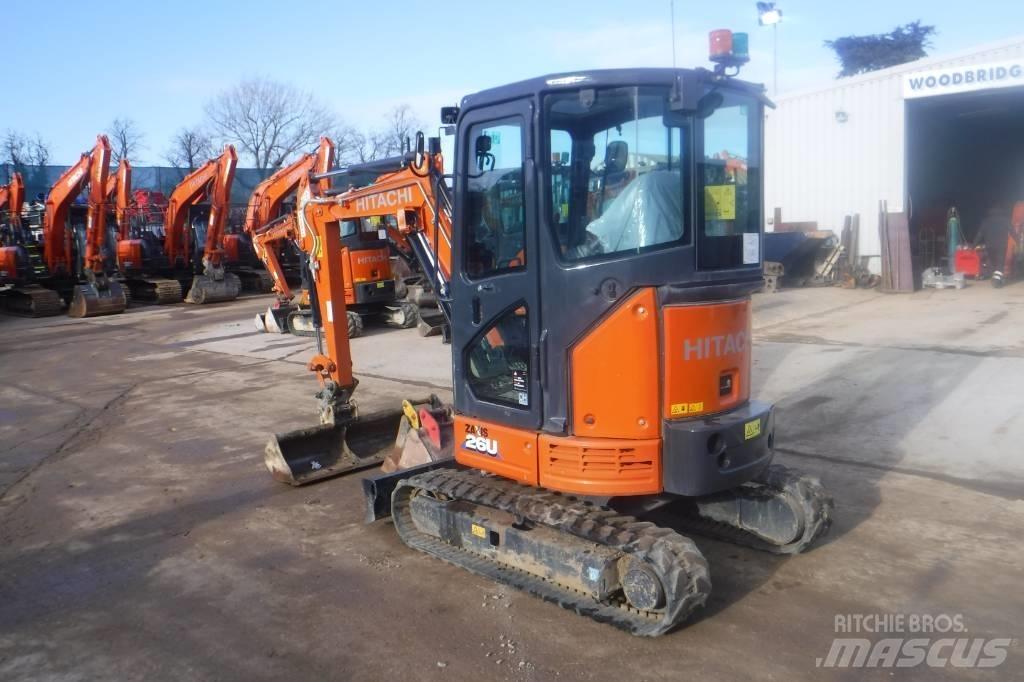Hitachi ZX 26 U-6 Mini ekskavatörler, 7 tona dek