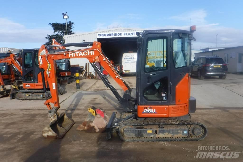 Hitachi ZX 26 U-6 Mini ekskavatörler, 7 tona dek