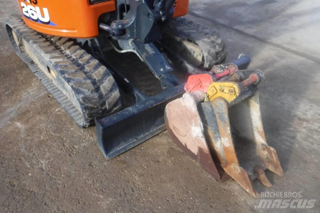 Hitachi ZX 26 U-6 Mini ekskavatörler, 7 tona dek