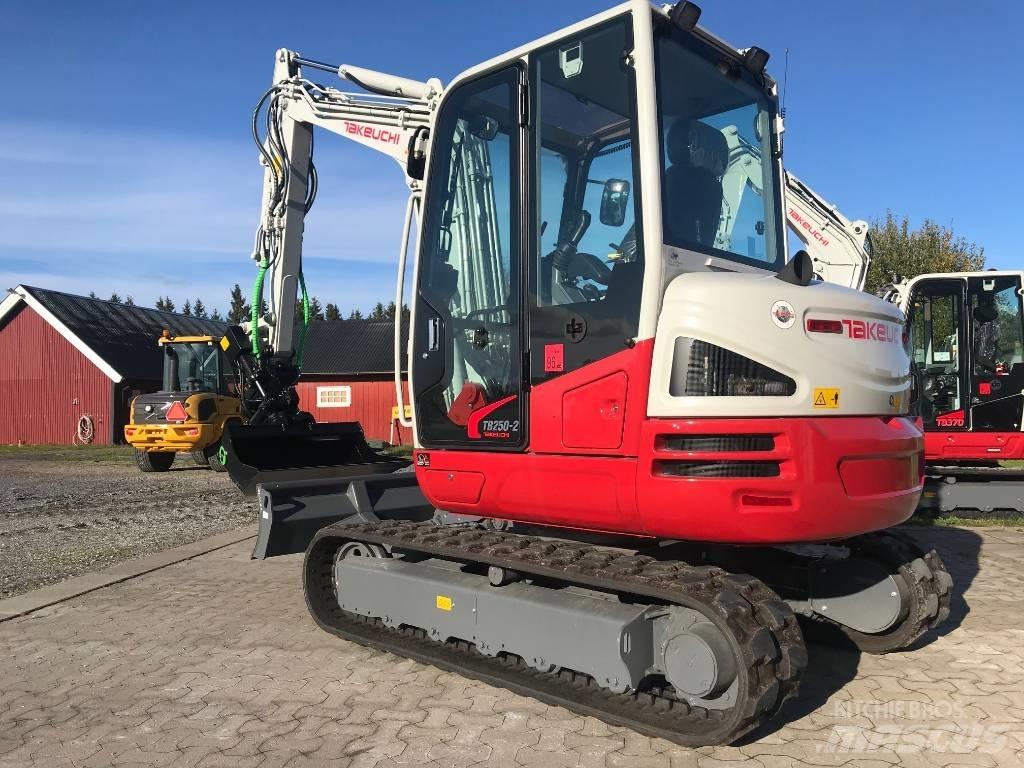 Takeuchi TB250-2 Mini ekskavatörler, 7 tona dek