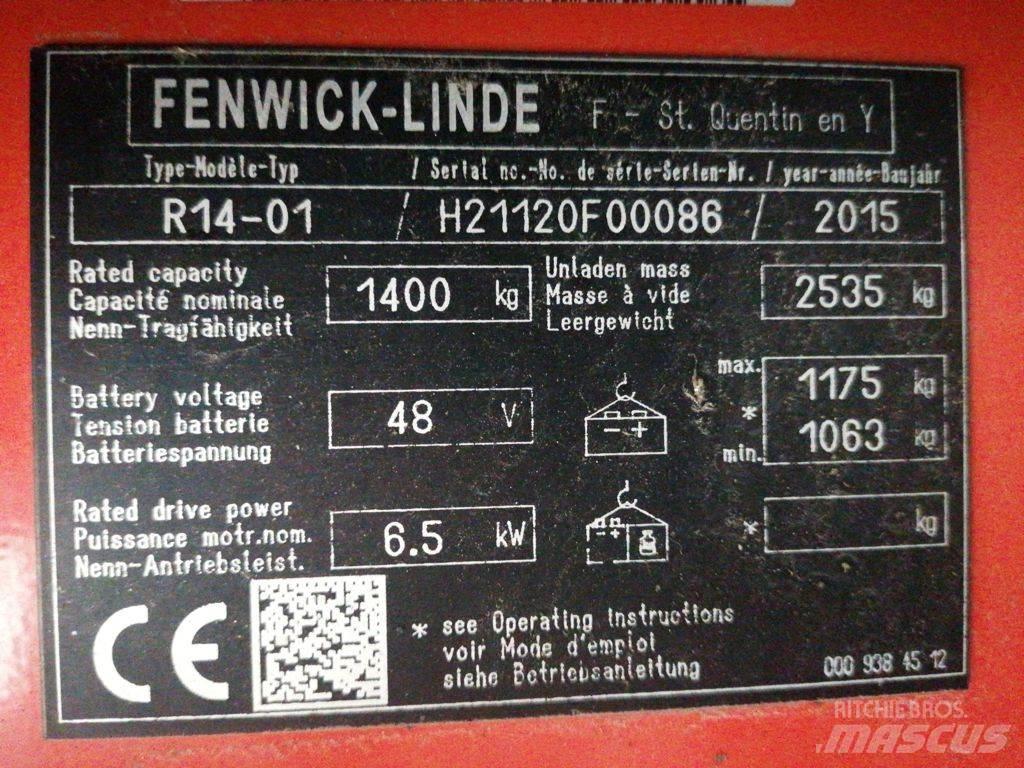 Linde R14-01 Reach truck - depo içi istif araçları