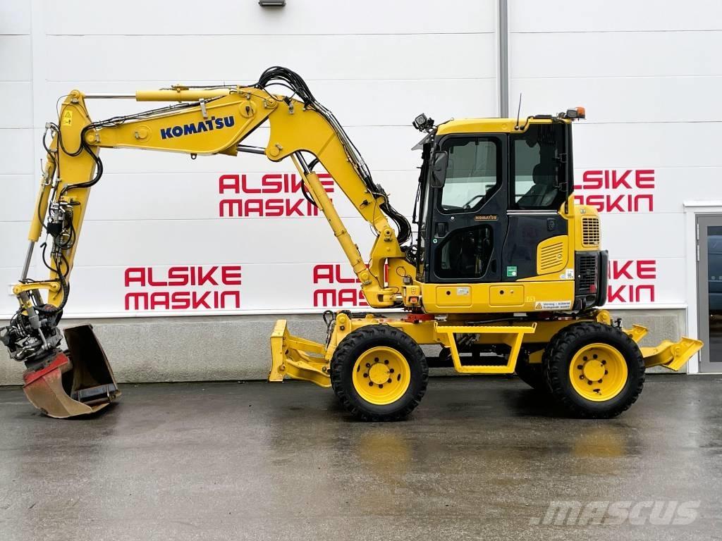 Komatsu PW 98 MR-8 Lastik tekerli ekskavatörler