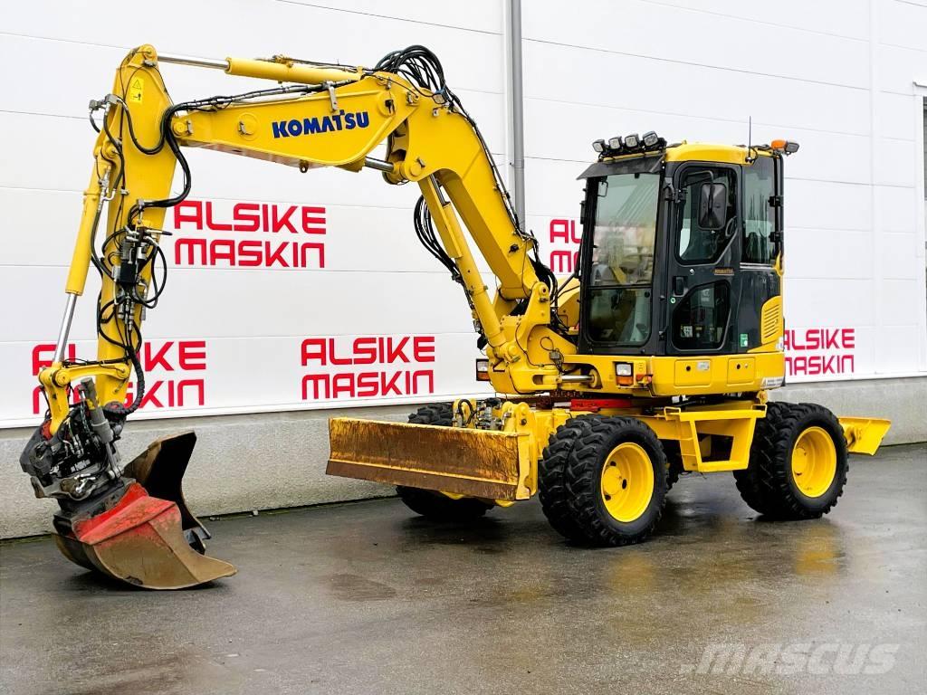 Komatsu PW 98 MR-8 Lastik tekerli ekskavatörler