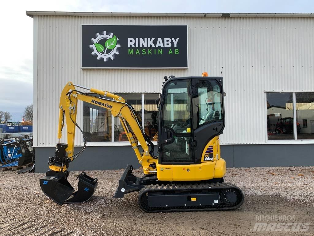 Komatsu PC26 MR-5 Mini ekskavatörler, 7 tona dek