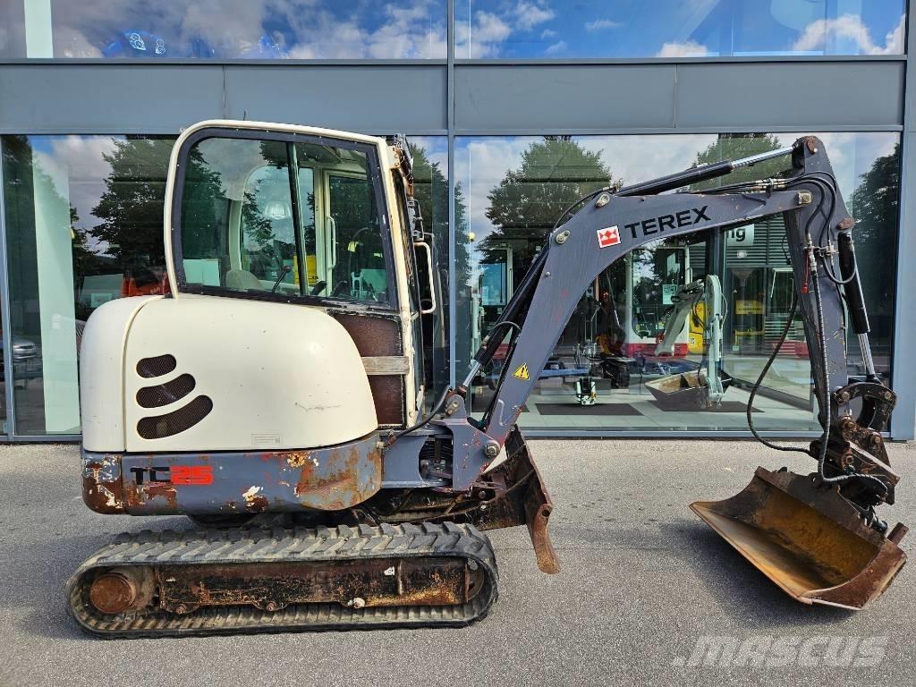 Terex tc25 Mini ekskavatörler, 7 tona dek