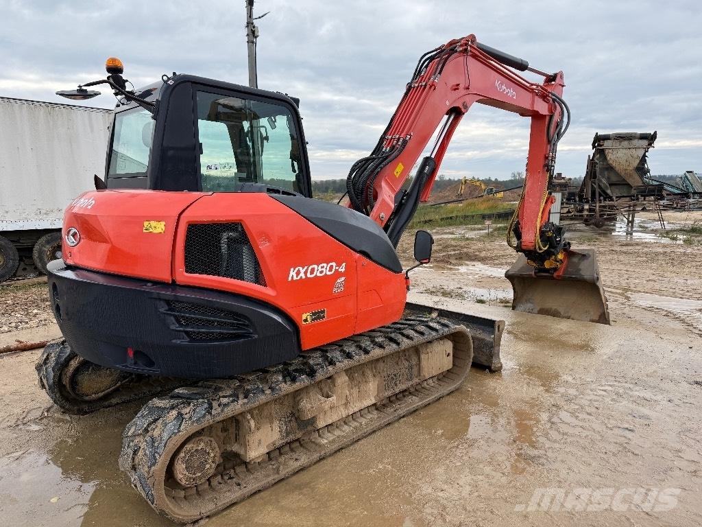 Kubota KX 080-4 Mini ekskavatörler, 7 tona dek