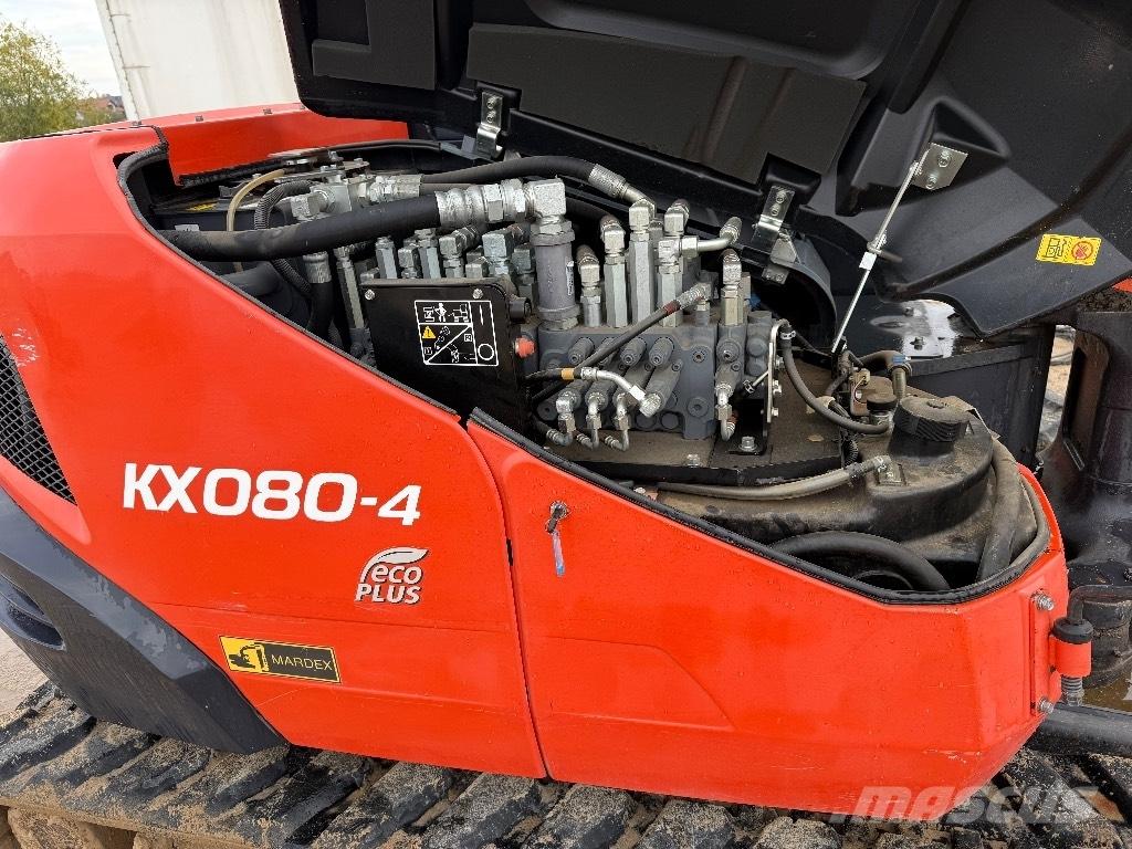 Kubota KX 080-4 Mini ekskavatörler, 7 tona dek