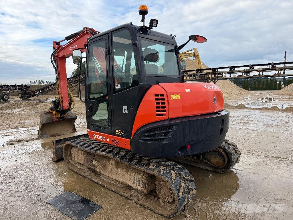 Kubota KX 080-4 Mini ekskavatörler, 7 tona dek
