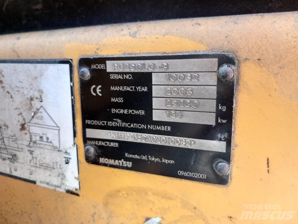 Komatsu PC 290 LC-3 Paletli ekskavatörler