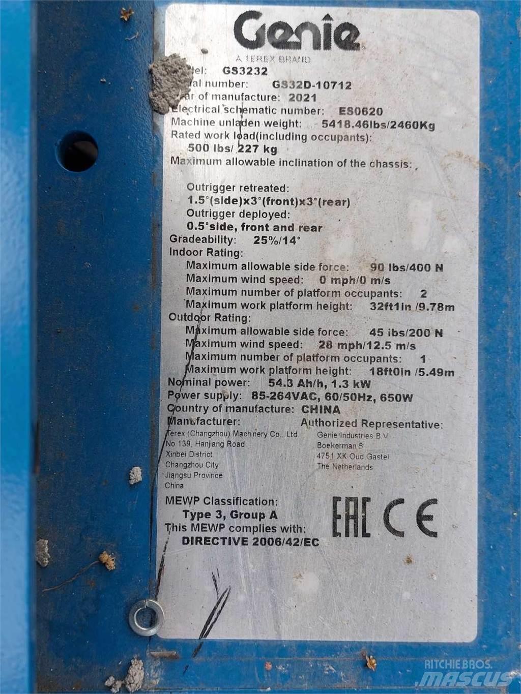 Genie GS3232 Makasli platformlar