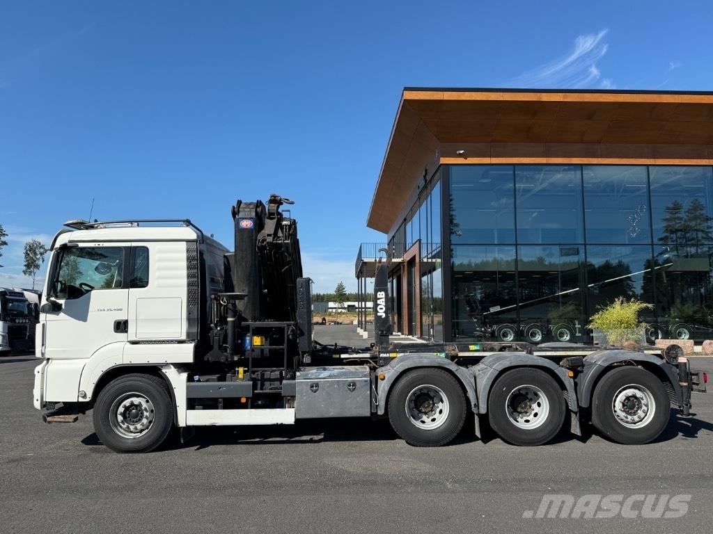 MAN Crane + hook lift Araç üzeri vinçler