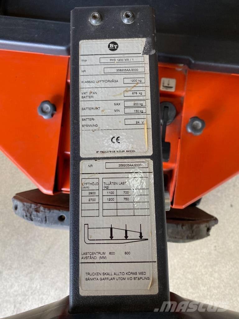 BT PPS 1200 MX / 1 Yaya kumandali istif makinasi