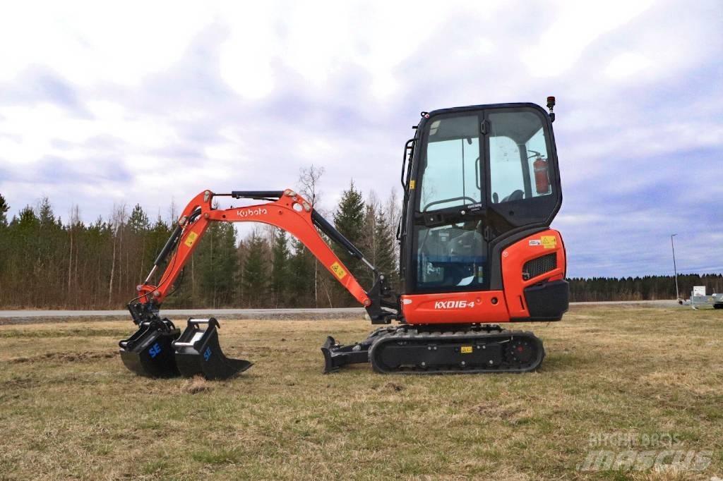 Kubota KX016-4 Mini ekskavatörler, 7 tona dek