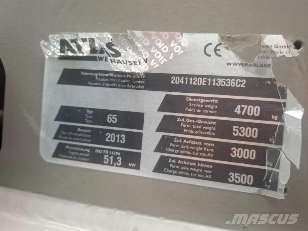 Atlas 65 Tekerlekli yükleyiciler