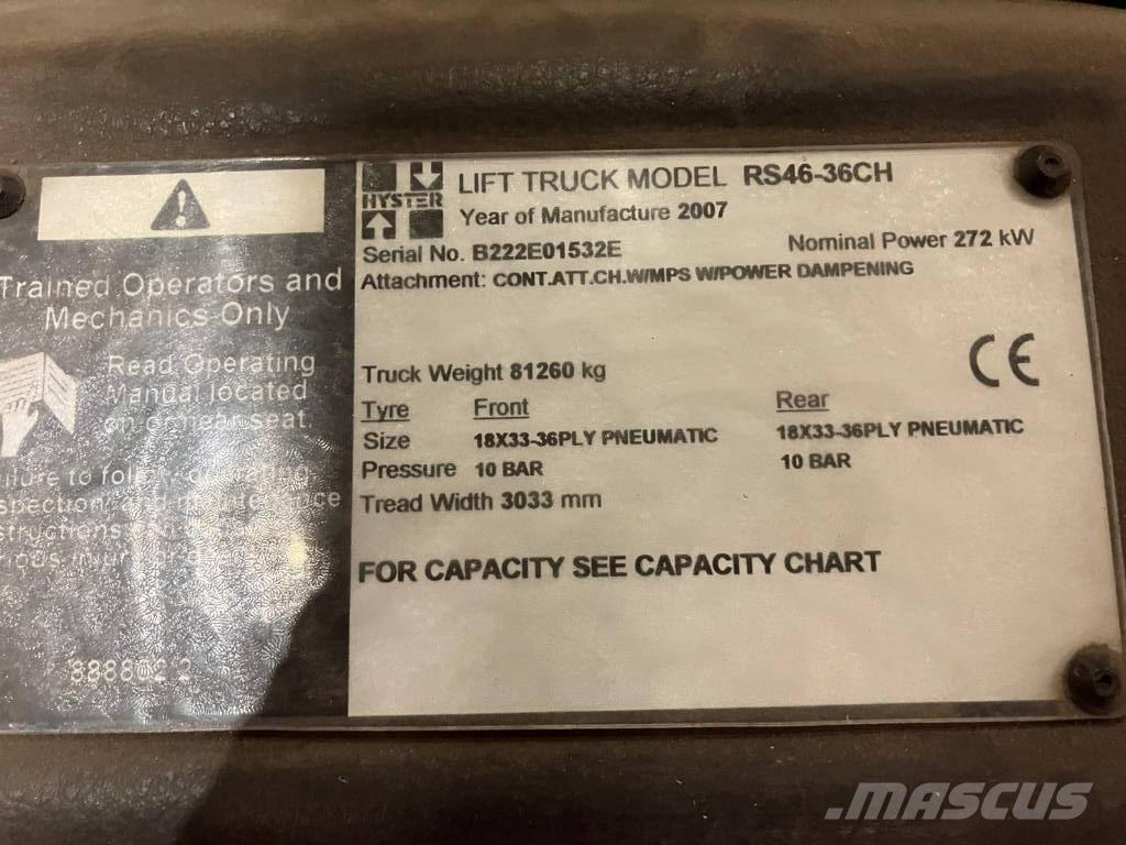 Hyster RS46-36CH Konteyner istifleyiciler - reach stacker