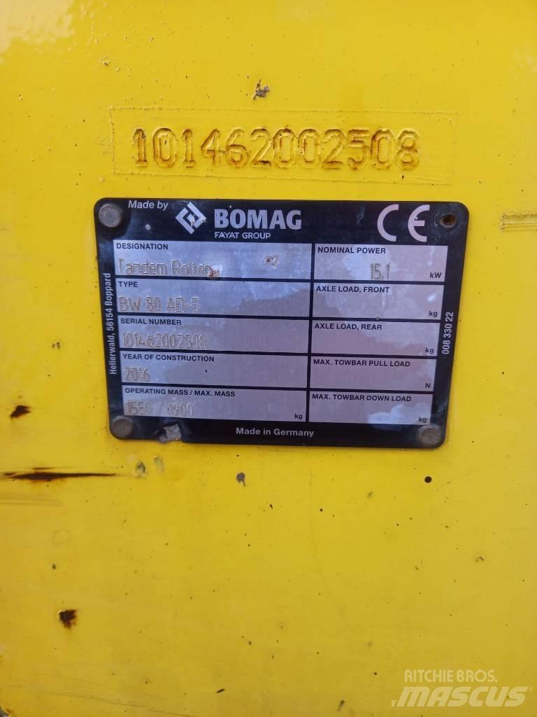 Bomag BW 80 AD-5 Çift tamburlu silindirler