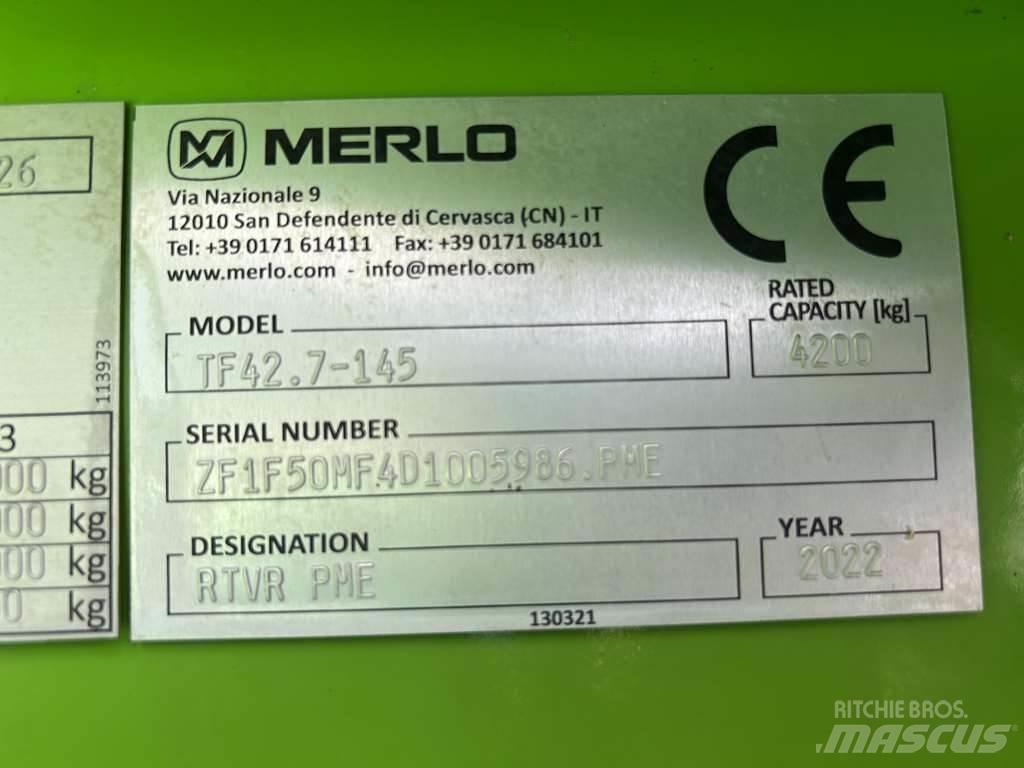 Merlo TF42.7-145 Teleskopik yükleyiciler