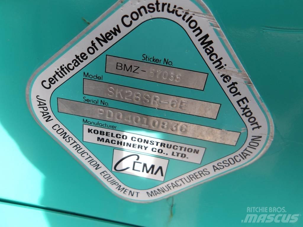 Kobelco SK 28 SR Mini ekskavatörler, 7 tona dek