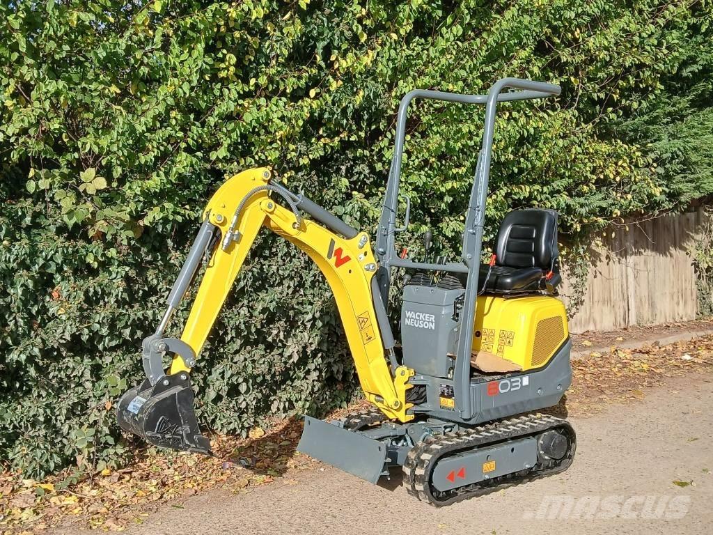Wacker Neuson 803 Mini ekskavatörler, 7 tona dek