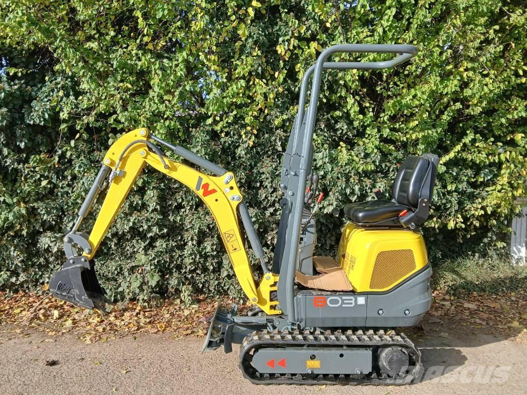 Wacker Neuson 803 Mini ekskavatörler, 7 tona dek