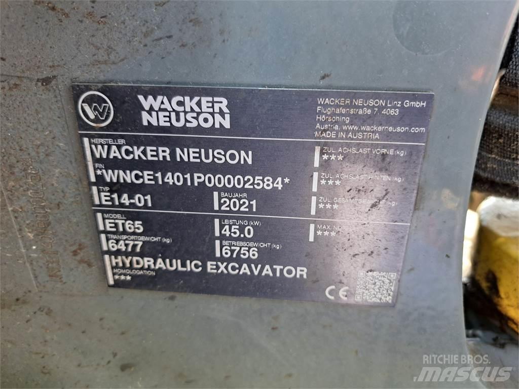 Wacker Neuson ET65 Paletli ekskavatörler