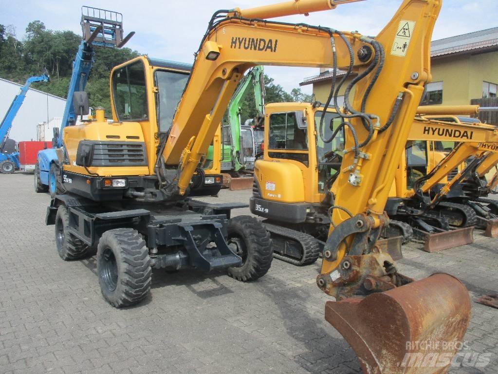 Hyundai Robex 55W-9 Lastik tekerli ekskavatörler