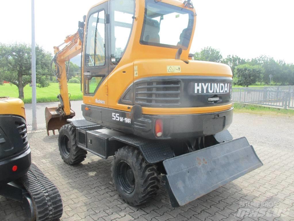 Hyundai Robex 55W-9 Lastik tekerli ekskavatörler