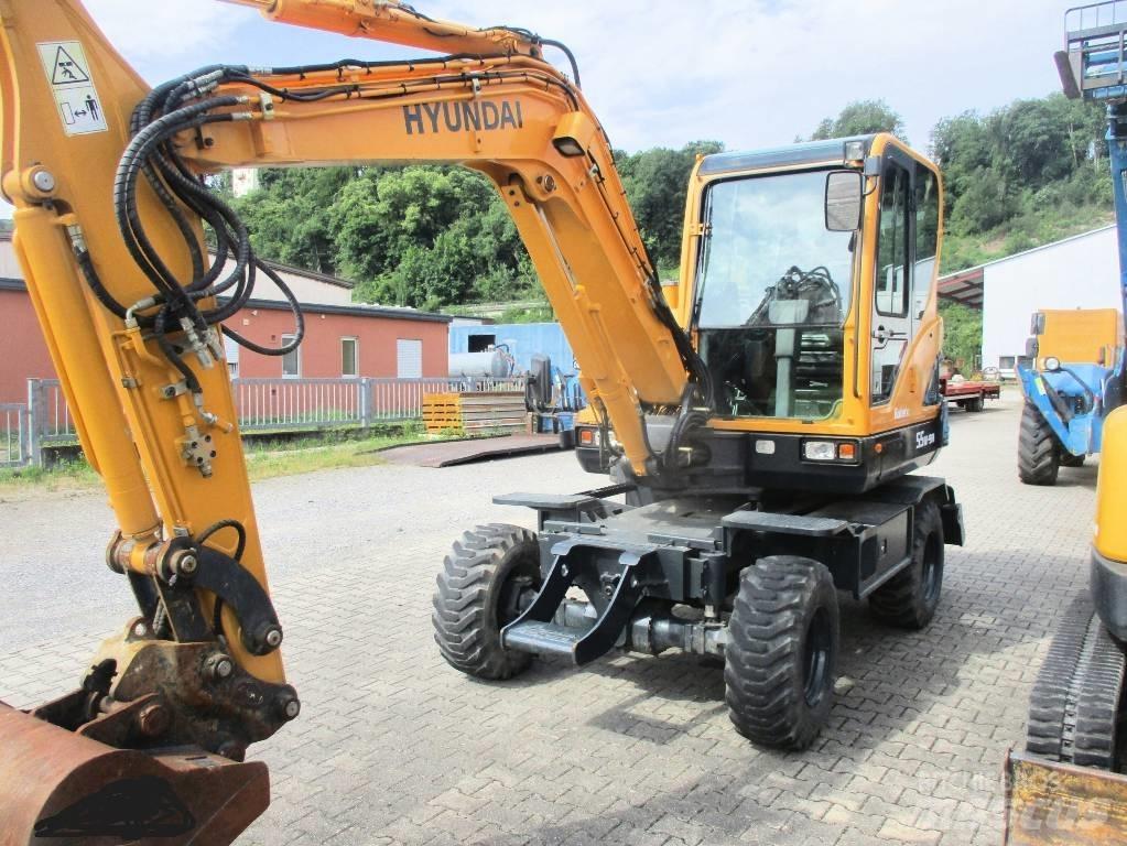 Hyundai Robex 55W-9 Lastik tekerli ekskavatörler