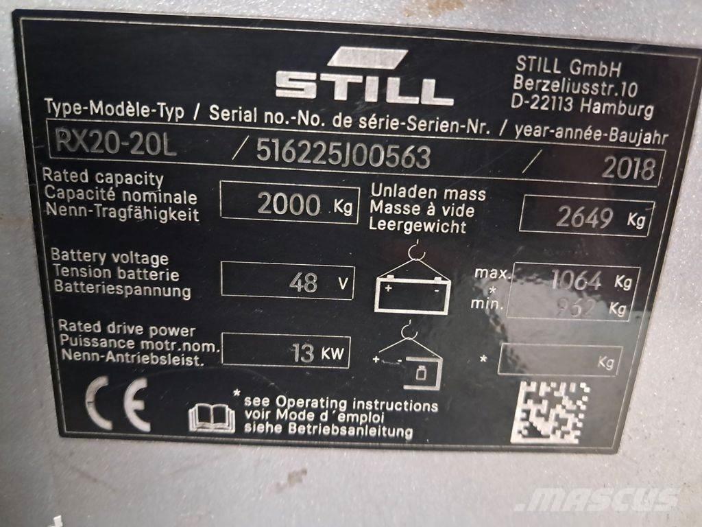 Still RX20-20L Elektrikli forkliftler
