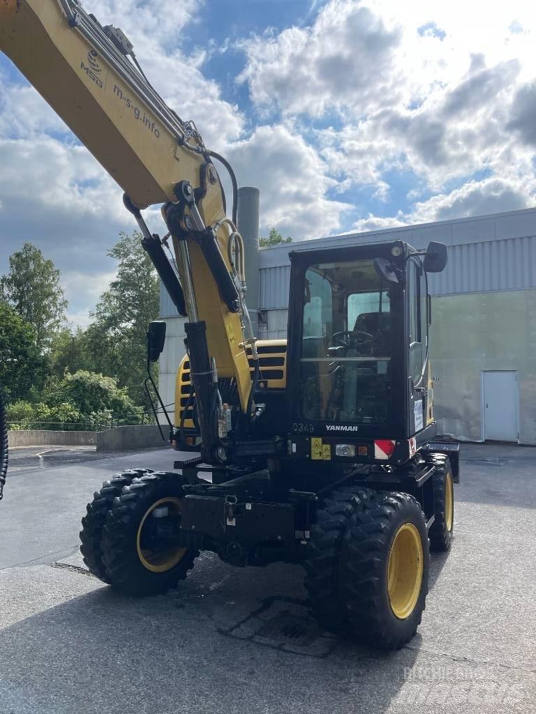 Yanmar B 95 W Lastik tekerli ekskavatörler