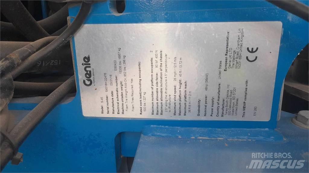 Genie S45 Teleskopik personel platformları
