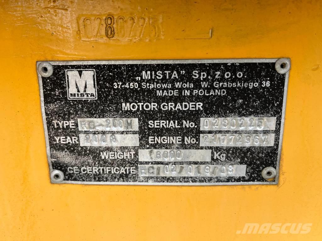  Mista RD200H Greyderler