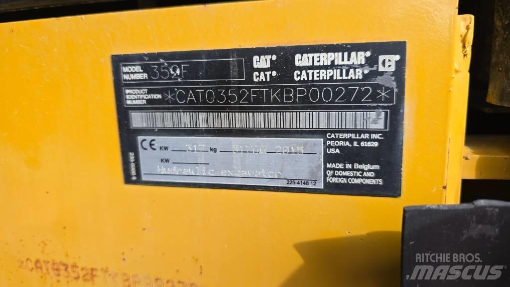 CAT 352 F Paletli ekskavatörler
