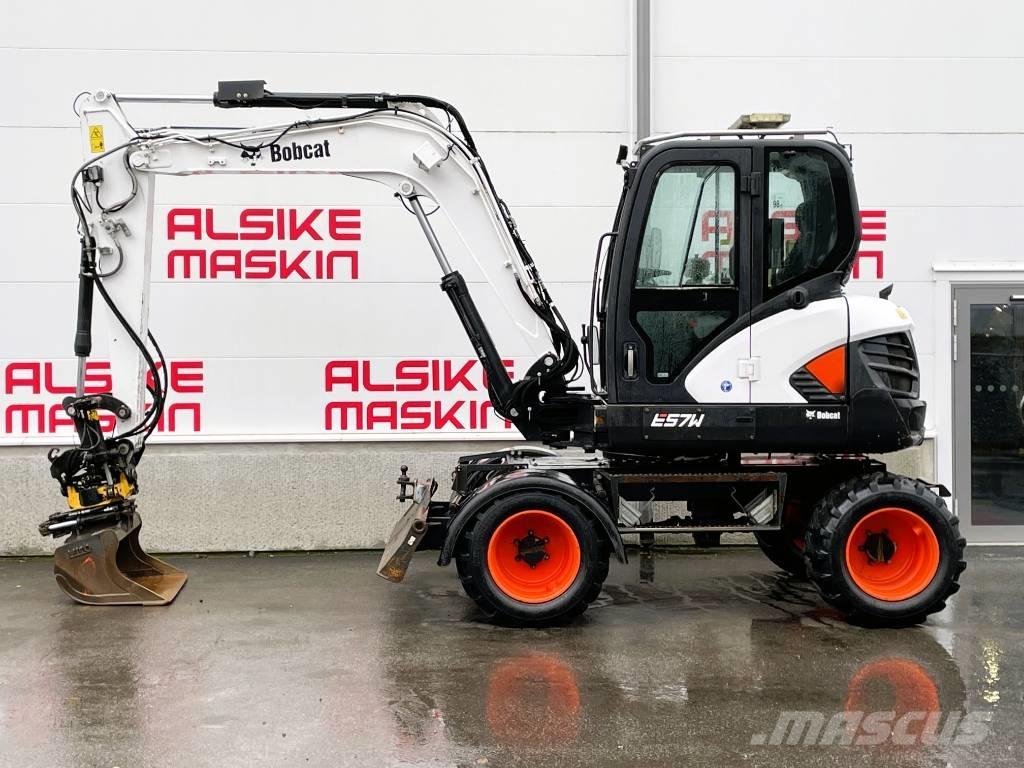 Bobcat E 57 W Lastik tekerli ekskavatörler