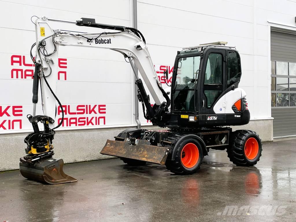 Bobcat E 57 W Lastik tekerli ekskavatörler