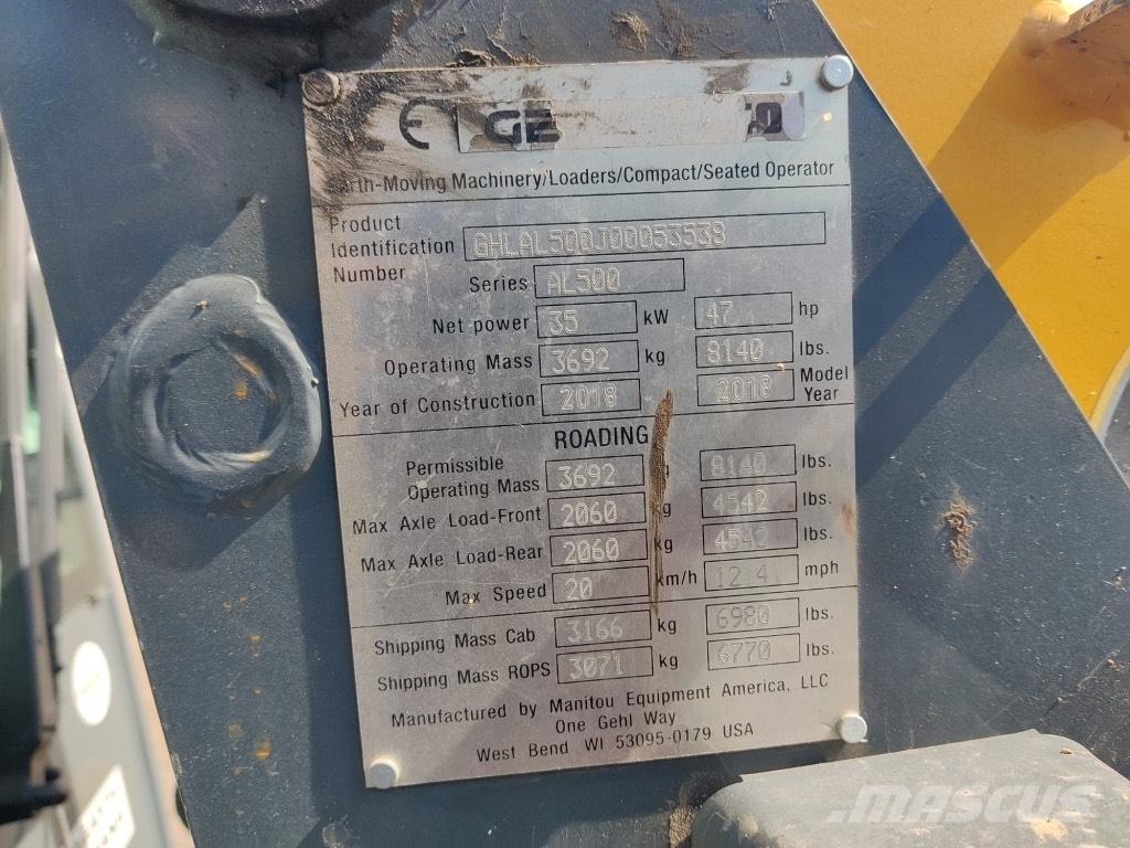 Gehl AL 540 Tekerlekli yükleyiciler