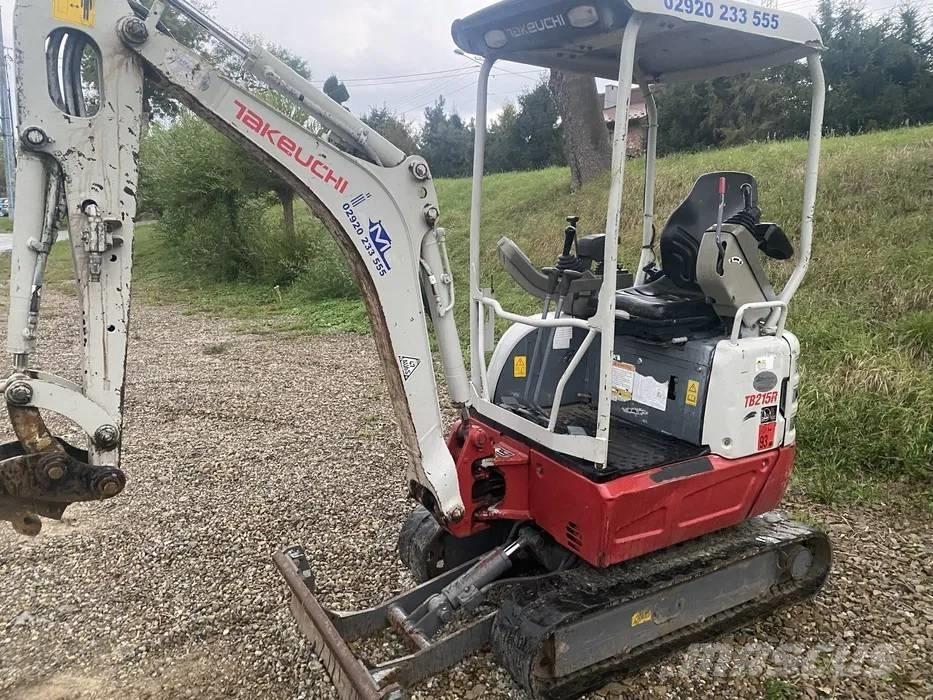 Takeuchi TB 215 R Mini ekskavatörler, 7 tona dek
