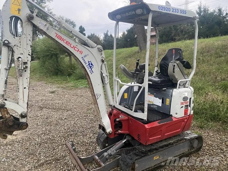 Takeuchi TB 215 R Mini ekskavatörler, 7 tona dek