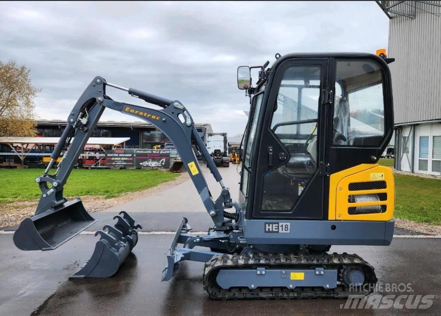 Eurotrac HE 18 Mini ekskavatörler, 7 tona dek
