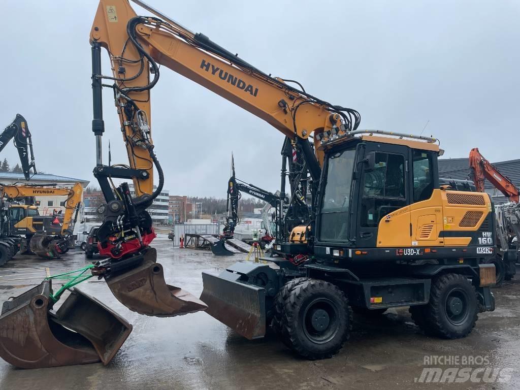 Hyundai HW160 Lastik tekerli ekskavatörler