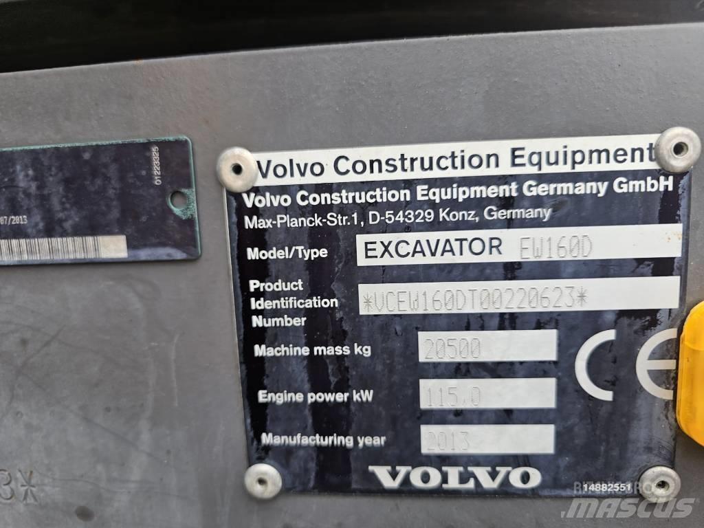 Volvo EW 160 D Lastik tekerli ekskavatörler